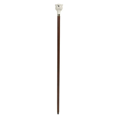 Unique Walking Stick in Brown Maple with Westie Knob