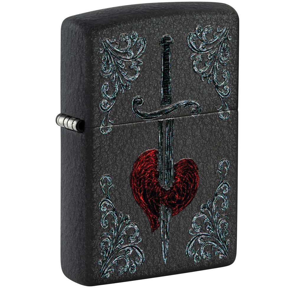 Zippo 60006605 Heart Dagger Tattoo Design