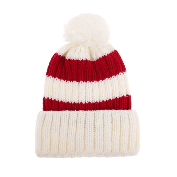 Snazzy Santa Beanie Hue - Stribet Rød & Hvid