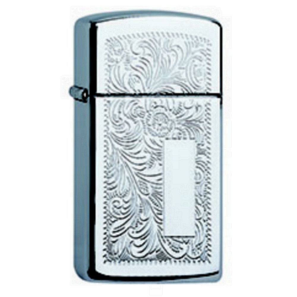 Original Slim Zippo Lighter - Venetian Chrome Slim