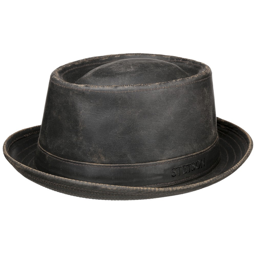 Stetson Porkpie CO/PES Deep Brown - Hat fra Stetson hos The Prince Webshop