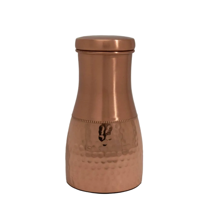 Ren kobberkaraffel halvt hamret med låg ± 950 ml kande