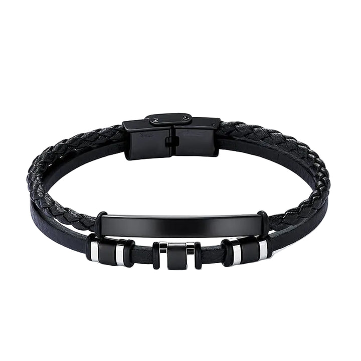 Helix Læder og rustfrit stål armbånd - 3 farver