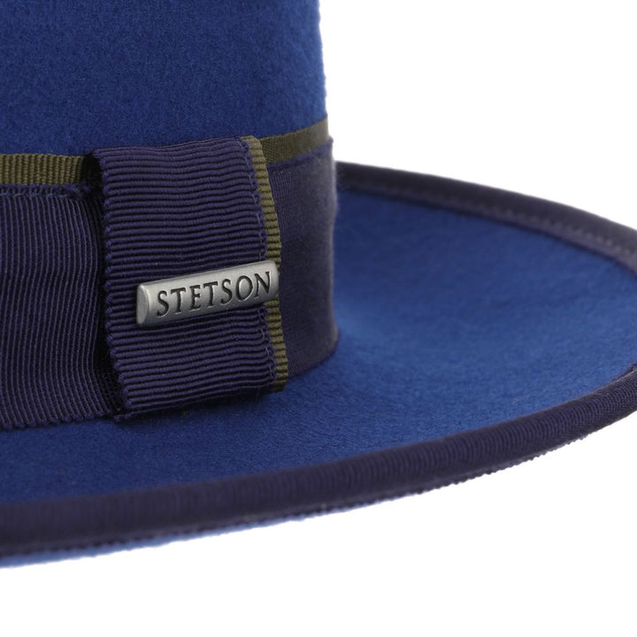 Stetson Woolfelt Fedora Hat - Royal Blue