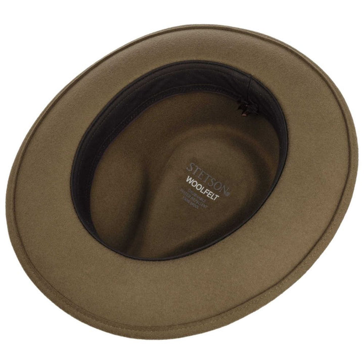 Stetson Woolfelt Fedora Hat - Fudge Brown