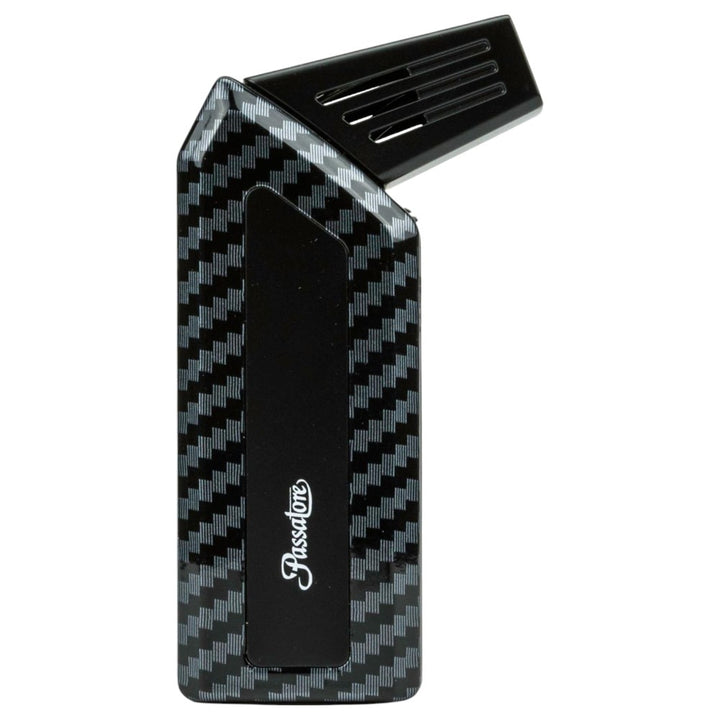 PASSATORE Pibelighter Peter Carbon Finish med Pibebestik - Lighter fra Passatore hos The Prince Webshop