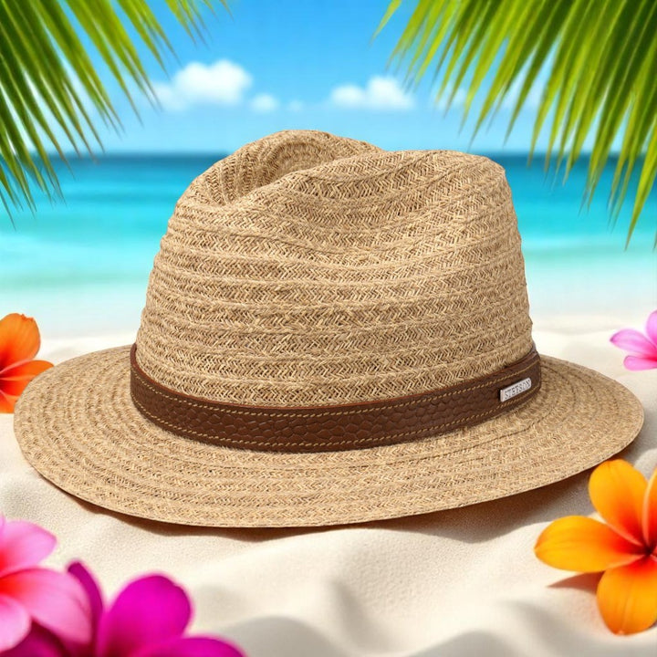 Stetson Traveller Raffia Strå Sommerhat - Super Light - Traveller Hat fra Stetson hos The Prince Webshop