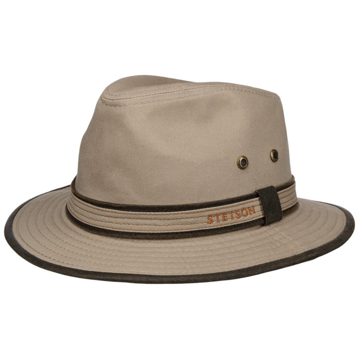 Stetson Cotton Traveller Sommerhat - Beige - Traveller Hat fra Stetson hos The Prince Webshop