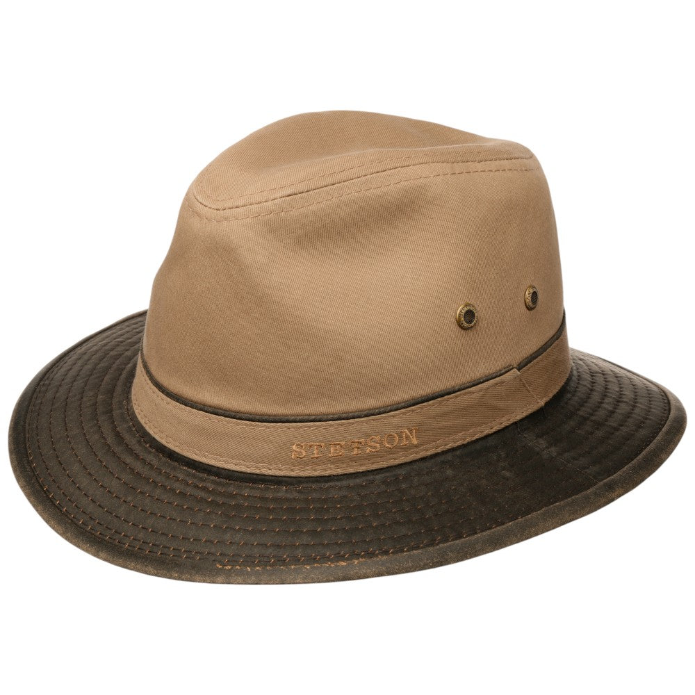 Stetson Cotton Traveller Sommerhat - Brown / Brass - Traveller Hat fra Stetson hos The Prince Webshop