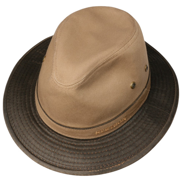 Stetson Cotton Traveller Sommerhat - Brown / Brass - Traveller Hat fra Stetson hos The Prince Webshop