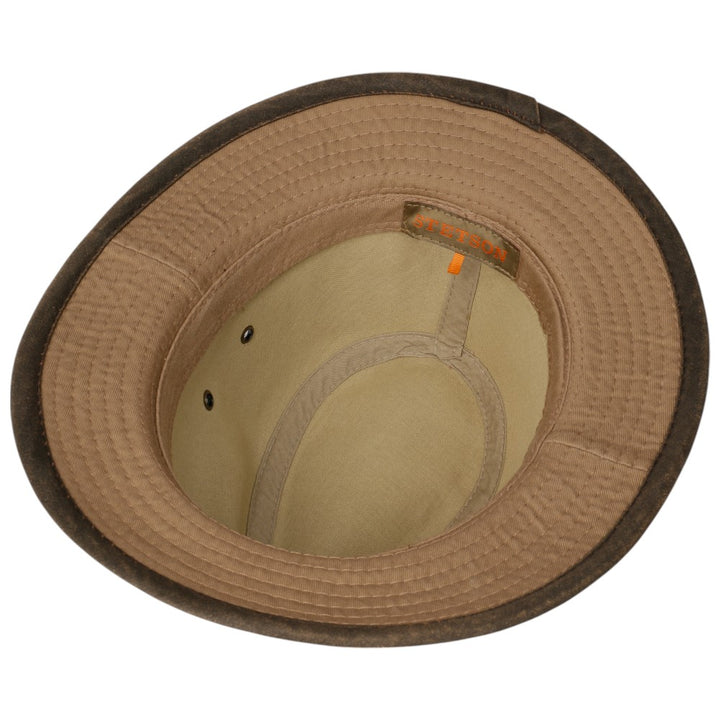 Stetson Cotton Traveller Sommerhat - Brown / Brass - Traveller Hat fra Stetson hos The Prince Webshop