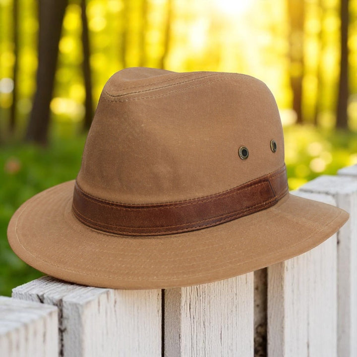 Stetson Ava Cotton Traveller Sommerhat - Rusty Brown - Traveller Hat fra Stetson hos The Prince Webshop