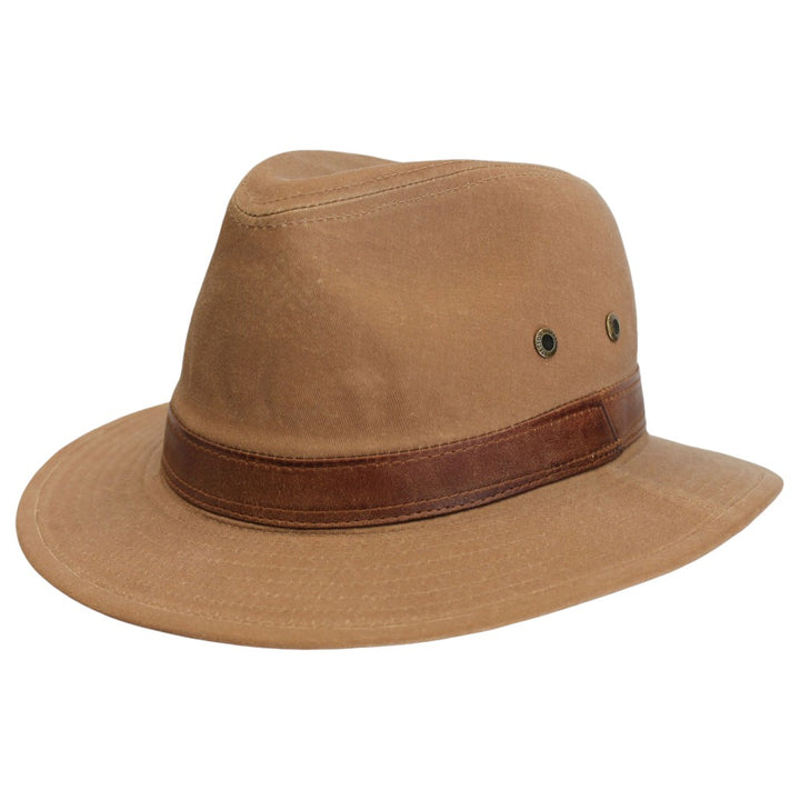 Stetson Ava Cotton Traveller Sommerhat - Rusty Brown - Traveller Hat fra Stetson hos The Prince Webshop