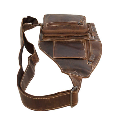 Arrigo Crossbody Shoulder Bag Buffalo Leather - Cognac