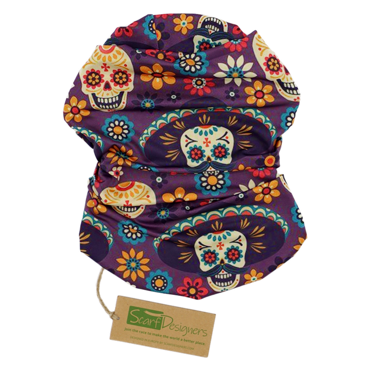 Mexican Skull Bandana - Multifunctional Scarf