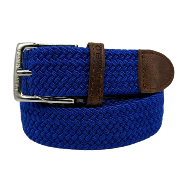 Custi Mikelo Blå  Flettet Elastisk Bælte - Bælte fra Custi Mikelo hos The Prince Webshop