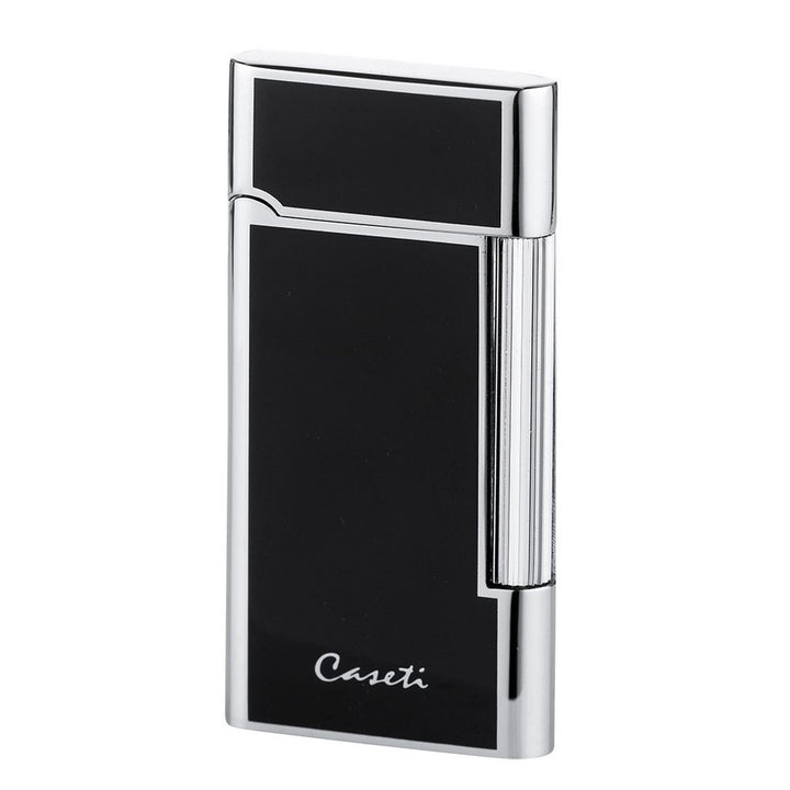 CASETI Flint Cigarette Lighter - Black/Chrome Elegance