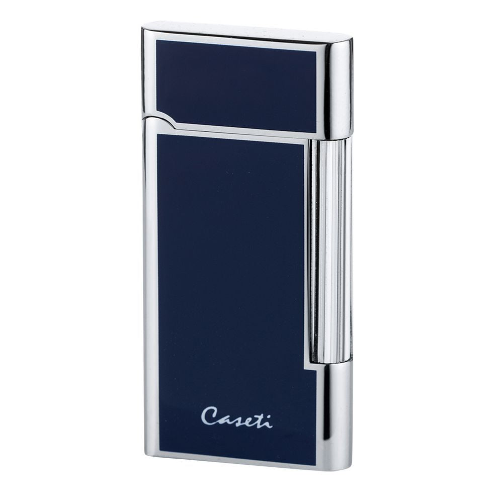 CASETI Flint Cigaret Lighter - Navy/Chrome Elegance