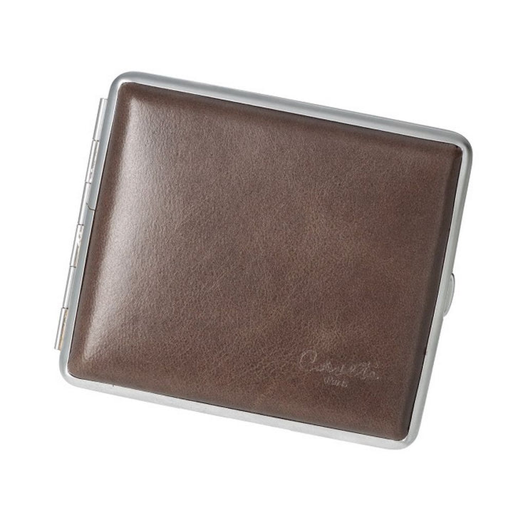 CASETI Cigarette Case for 18 King Size - Brown Leather