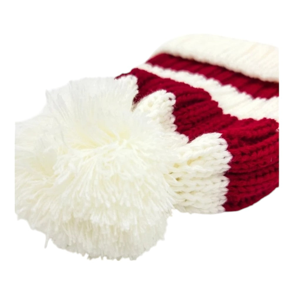 Snazzy Santa Beanie Hue - Stribet Rød & Hvid