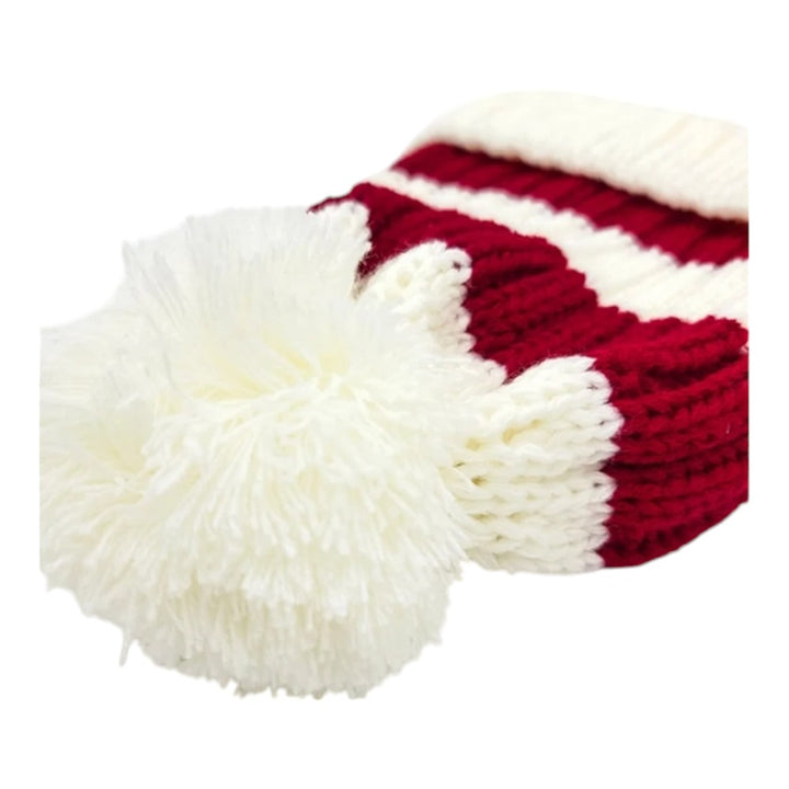 Snazzy Santa Beanie Hue - Stribet Rød & Hvid - Hue fra Snazzy Santa hos The Prince Webshop