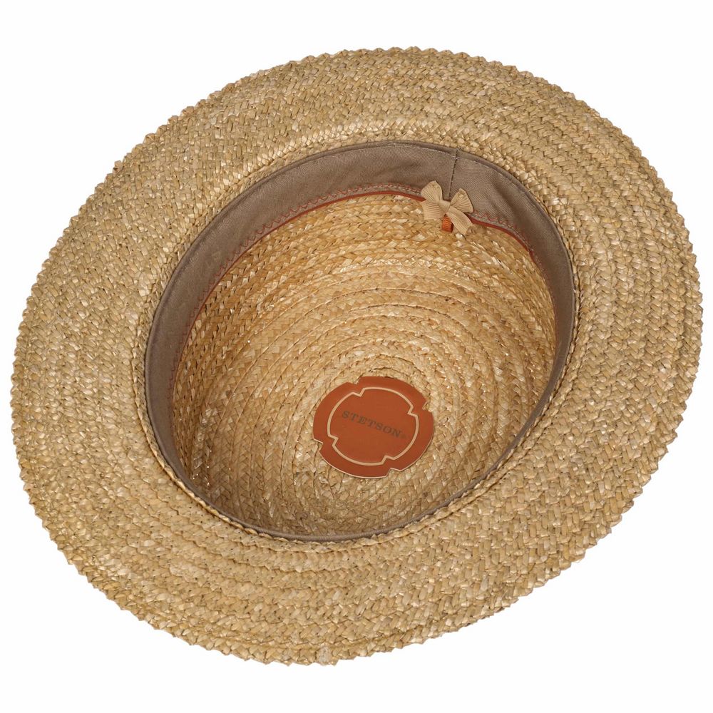 STETSON BOATER WHEAT - Gondolhat i Strå - Hat fra Stetson hos The Prince Webshop