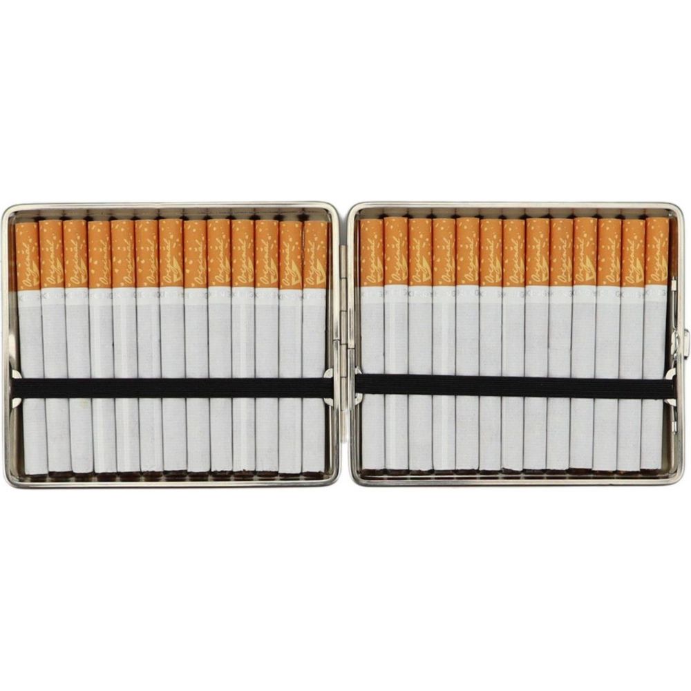 vom Hofe Cigaret Etui - 26 King Size - Mat Chrom - Cigaret Etui fra vom Hofe hos The Prince Webshop