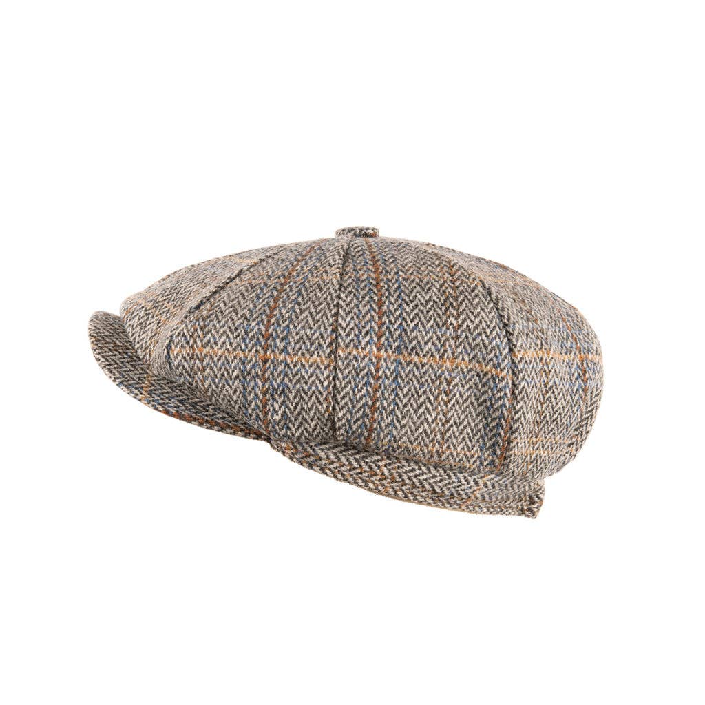 Heritage Tradition Carlyle Tweed Newsboy Cap Herringbone