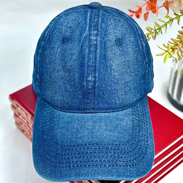 Justerbar Denim Kasket i 3 Farver