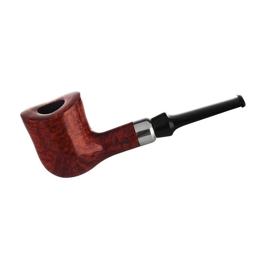 Angelo Freehand Pipe - Light Brown Bruyere - Straight with Ring