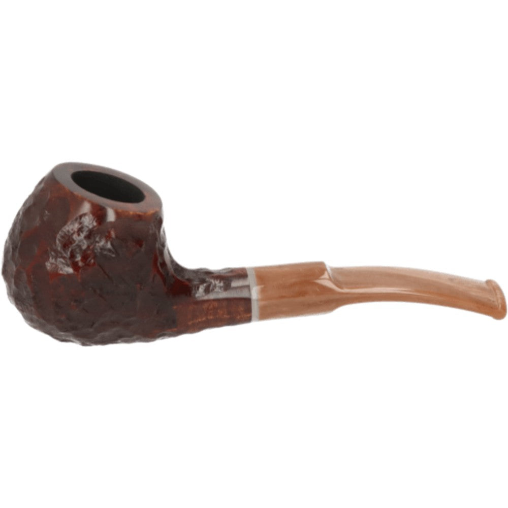 Angelo Freehand Pipe - Light Brown Bruyere - Straight with Ring