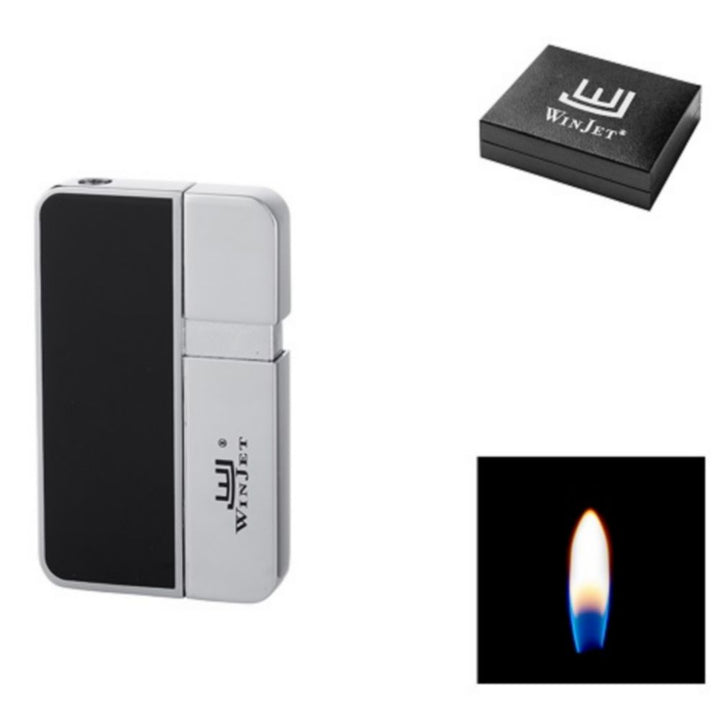 Winjet Premium Piezo Lighter Chrom & Sort - Lighter fra Winjet hos The Prince Webshop