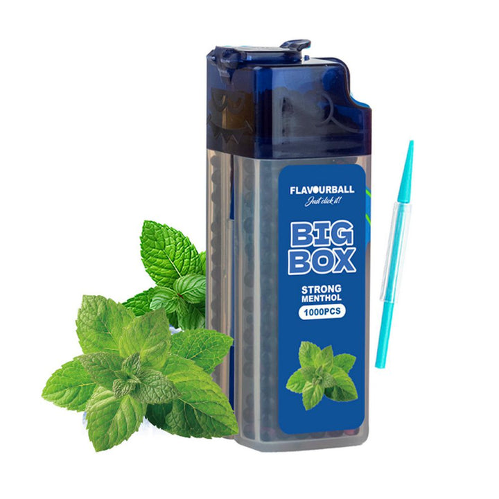 1000 stk Strong Menthol Flavour Balls Aroma Kugler i Big Box