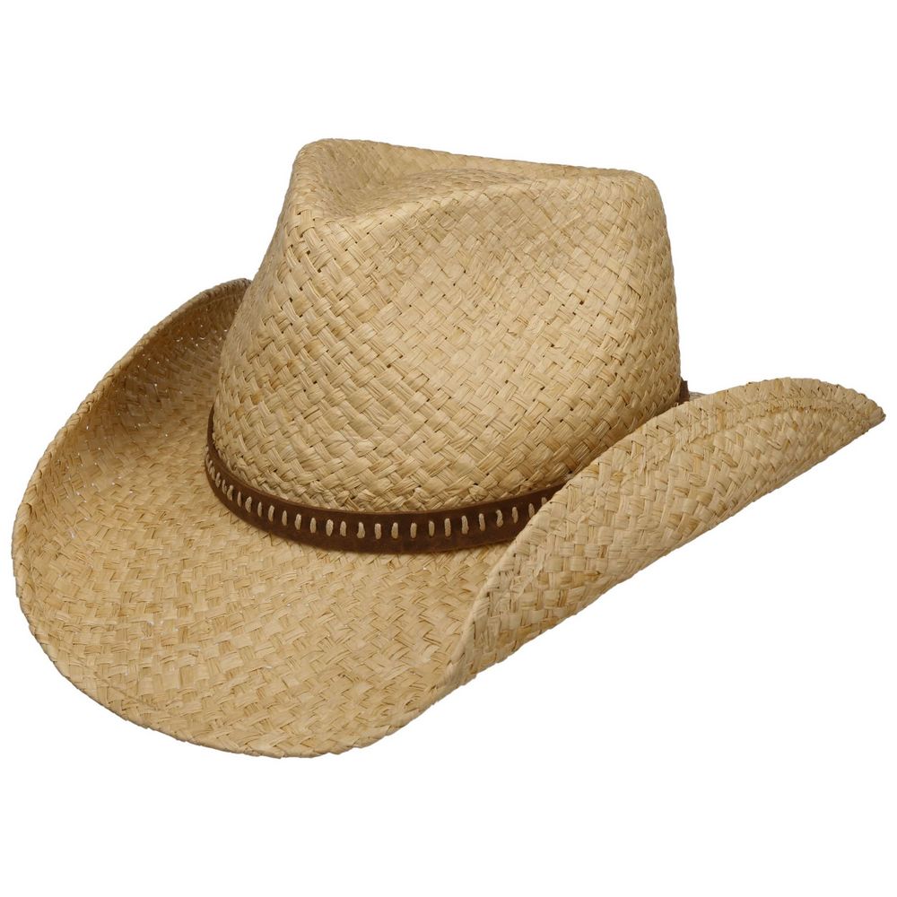 STETSON WESTERN RAFFIA - Cowboyhat i 100% Strå - Western Hat fra Stetson hos The Prince Webshop