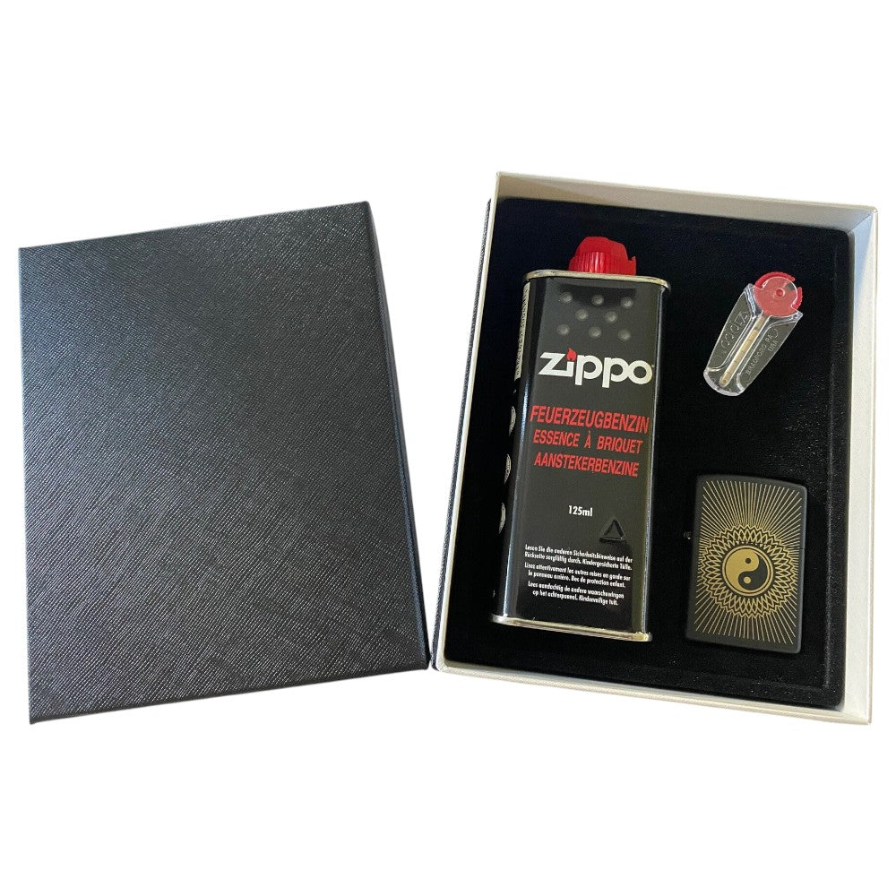 Original Zippo Ying Yang Sun i Gaveæske - Zippo Lighter fra Zippo hos The Prince Webshop
