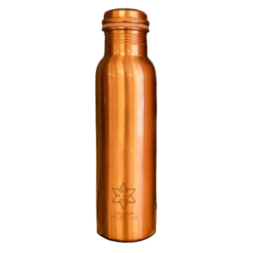 Ren kobber vandflaske ± 950 ml (ekstra tung)