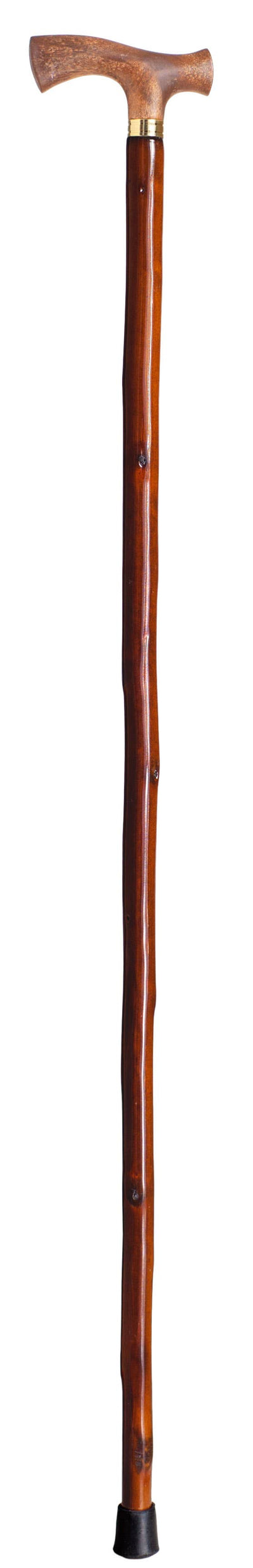 Walking stick with plastic handle and stick in brown wood -  fra Segorbina BASTONES hos The Prince Webshop