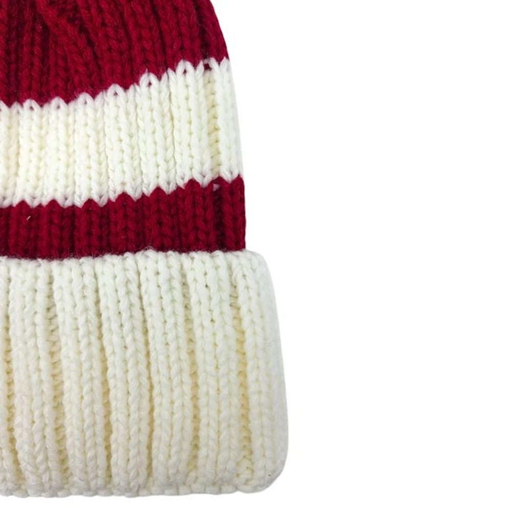 Snazzy Santa Beanie Hue - Stribet Rød & Hvid - Hue fra Snazzy Santa hos The Prince Webshop