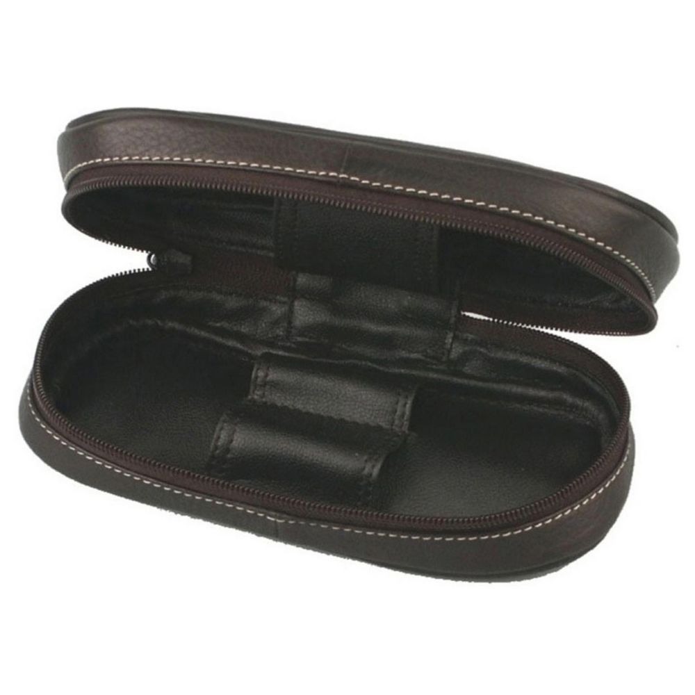 PASSATORE Gaveæske - Glat Rødbrun Pibe med Pibe Taske