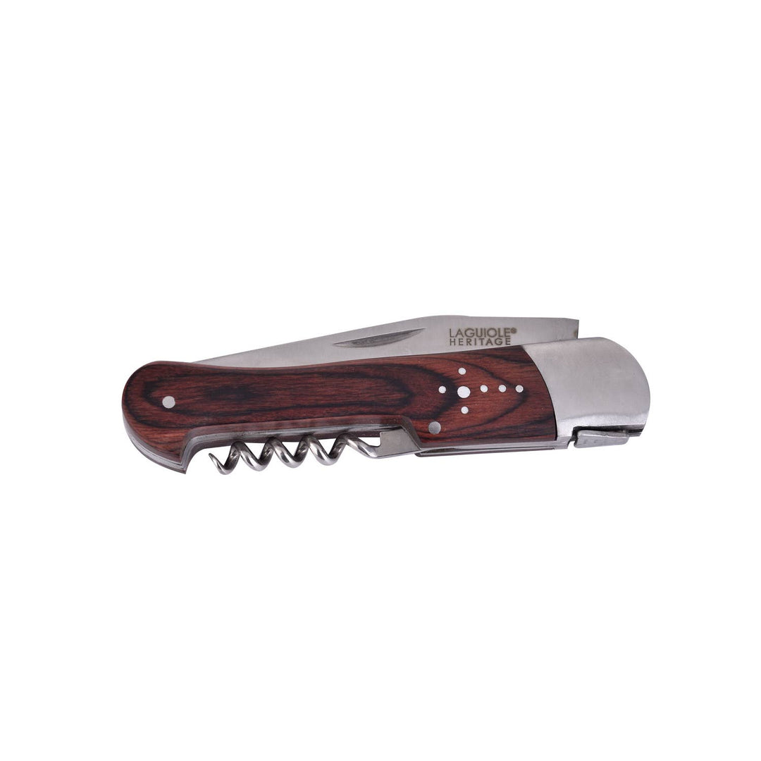 Sommelier Laguiole Foldekniv – Pakkawood Håndtag med Etui
