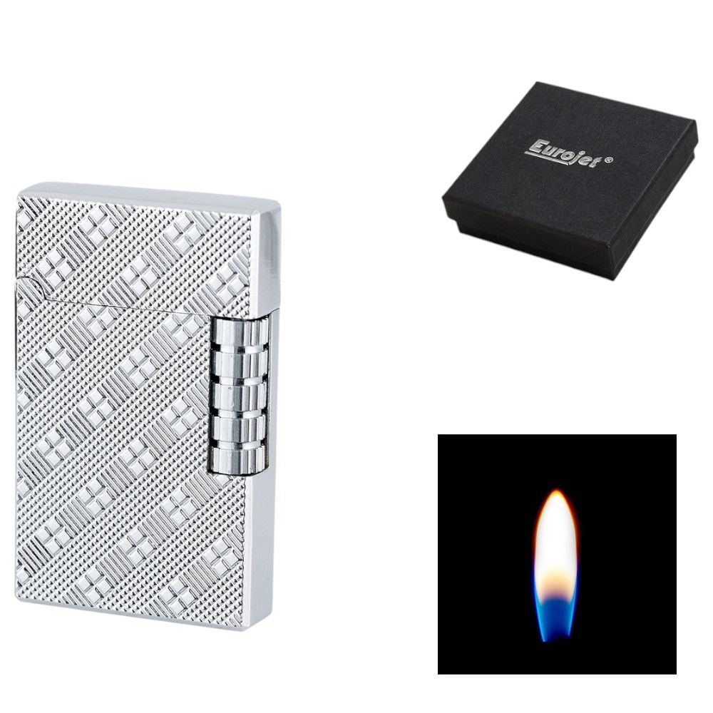 Eurojet Milan Silver Flower Sten Lighter - Lighter fra Eurojet hos The Prince Webshop