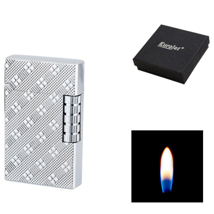 Eurojet Milan Silver Flower Sten Lighter - Lighter fra Eurojet hos The Prince Webshop