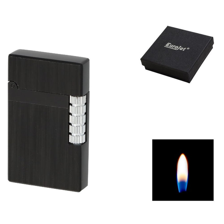 Eurojet Milan Brushed Black Sten Lighter - Lighter fra Eurojet hos The Prince Webshop