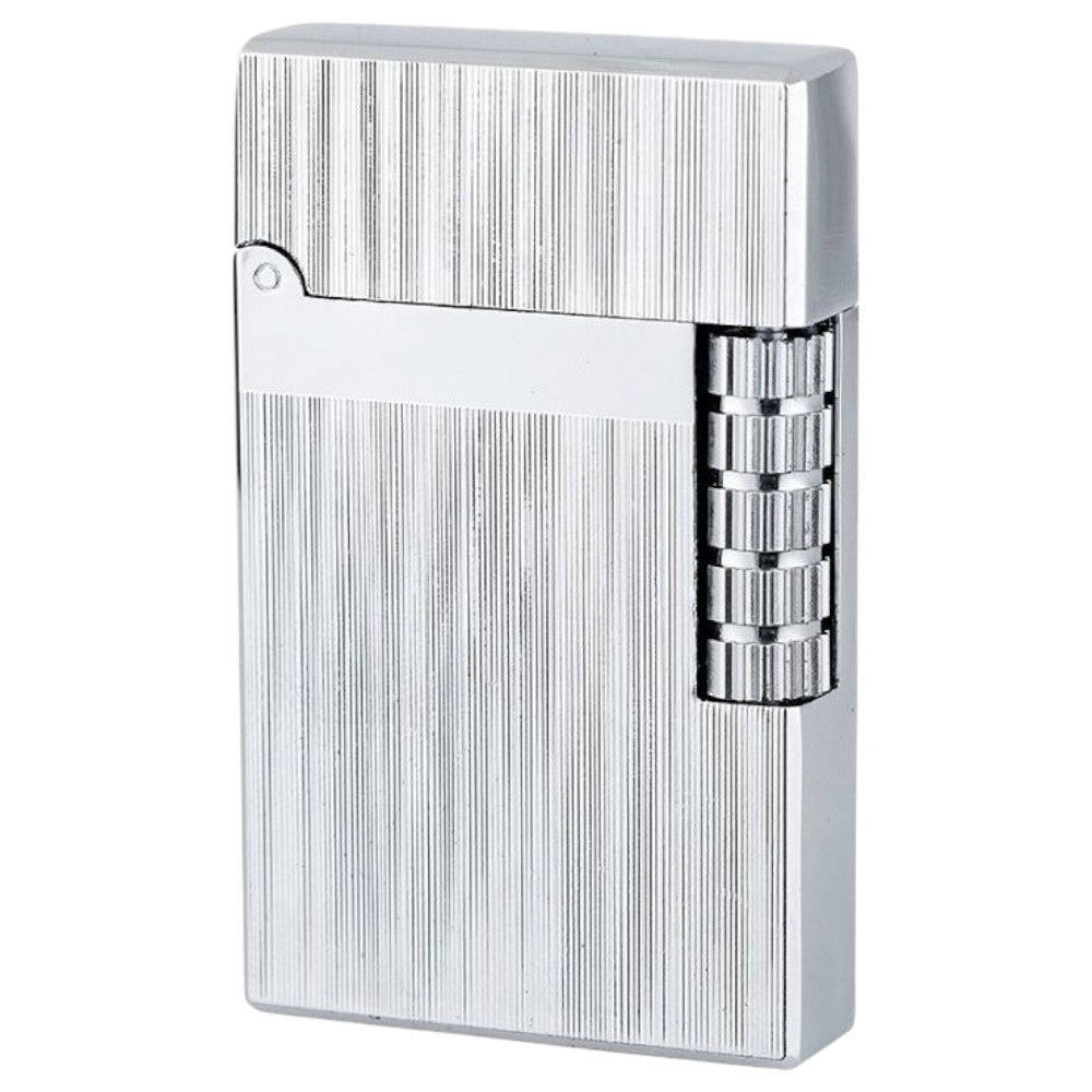 Eurojet Milan Silver Riffled Stone Lighter