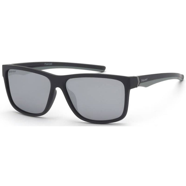 Squad Men's Full Frame UV400 Polarized Sunglasses - Black