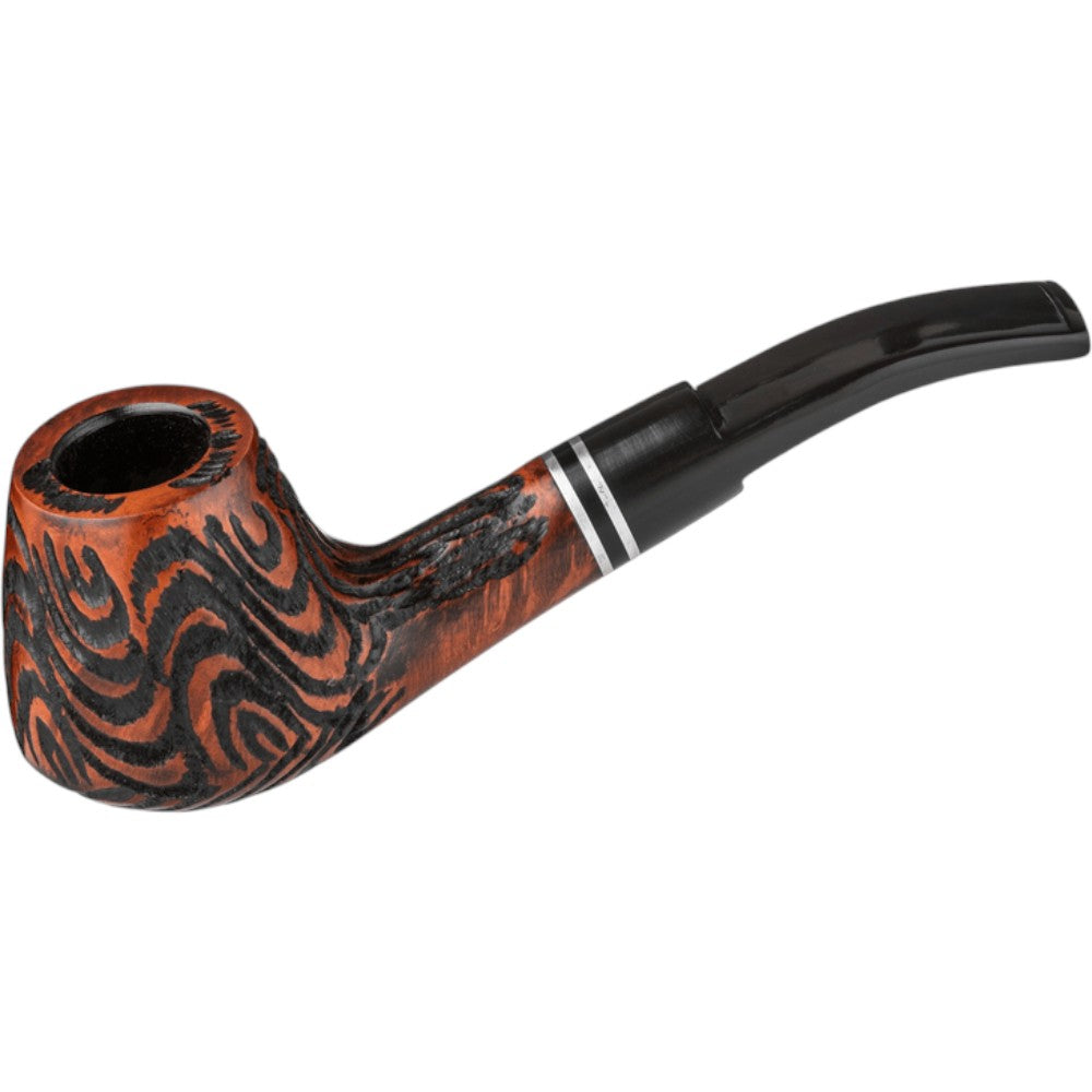 Angelo Pipe Model 16, brown mix, slightly bent with ring