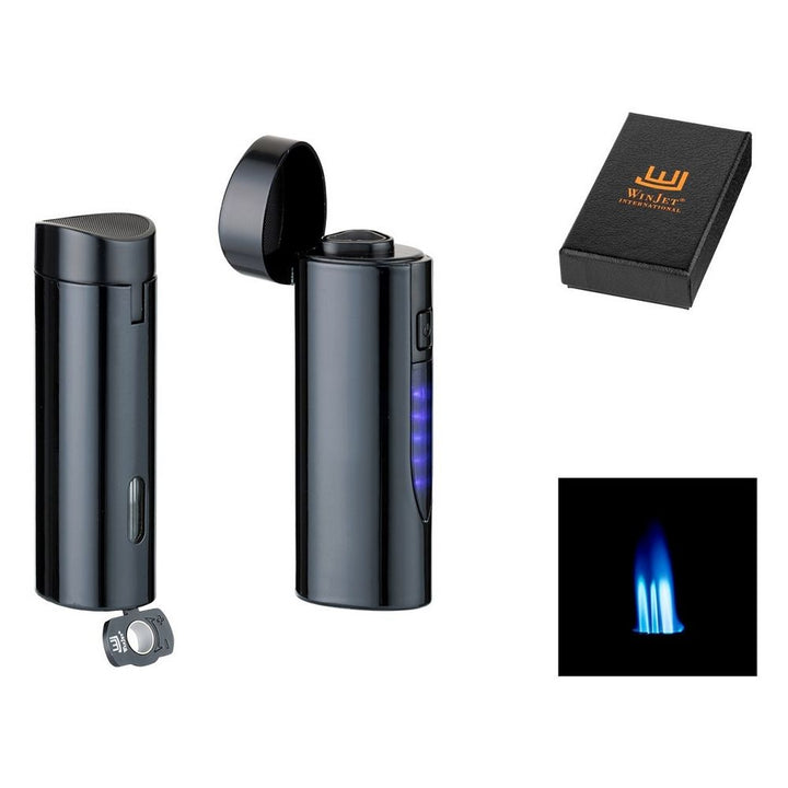 Winjet Premium 3 JET Elektronisk Cigar Lighter Sort