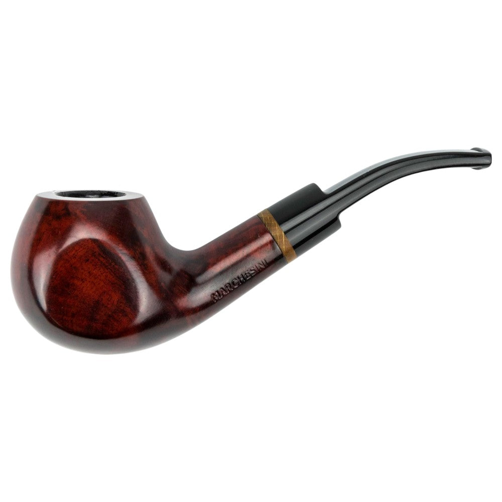 Jean Claude Pipe Model 1 - Red Brown Heather - Half Bent