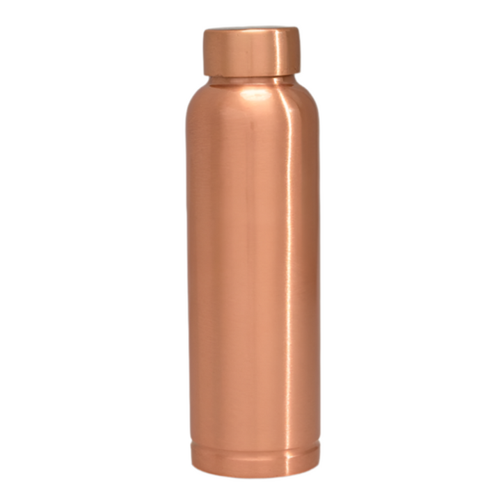 Ren Kobber Vandflaske Glat - 1 liter - Gave Ide fra Ayurveda Specialist B.V. hos The Prince Webshop