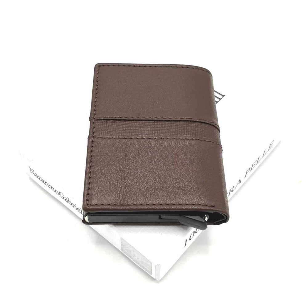 Nazareno Gabrielli ægte læder tegnebog med ALU kortholder - Kortholder fra Nazareno Gabrielli hos The Prince Webshop